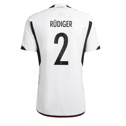 Njemačka Antonio Rudiger #2 Domaci Dres SP 2022 Kratak Rukavima